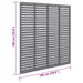 Gard tip oblon, gri, 180x180 cm, WPC - WALTI WALTI