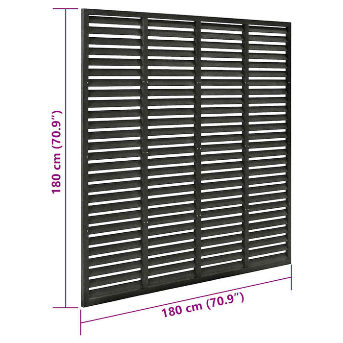 Gard tip oblon, gri închis, 180x180 cm, WPC - WALTI WALTI