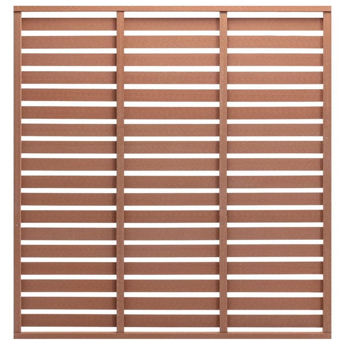 Panou de gard, maro, 180x180 cm, WPC - WALTI WALTI