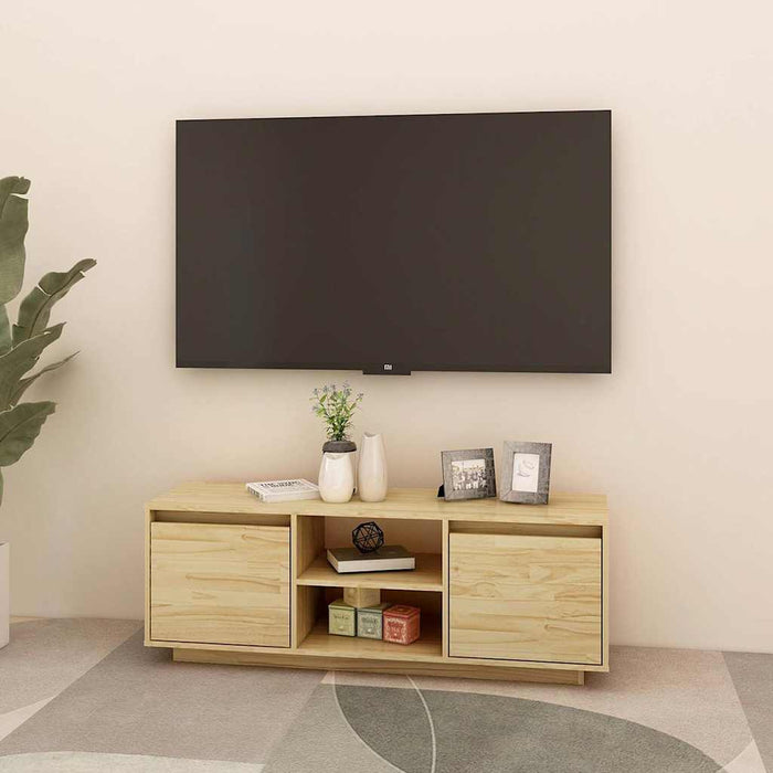 Comodă TV, 110x30x40 cm, lemn masiv de pin WALTI