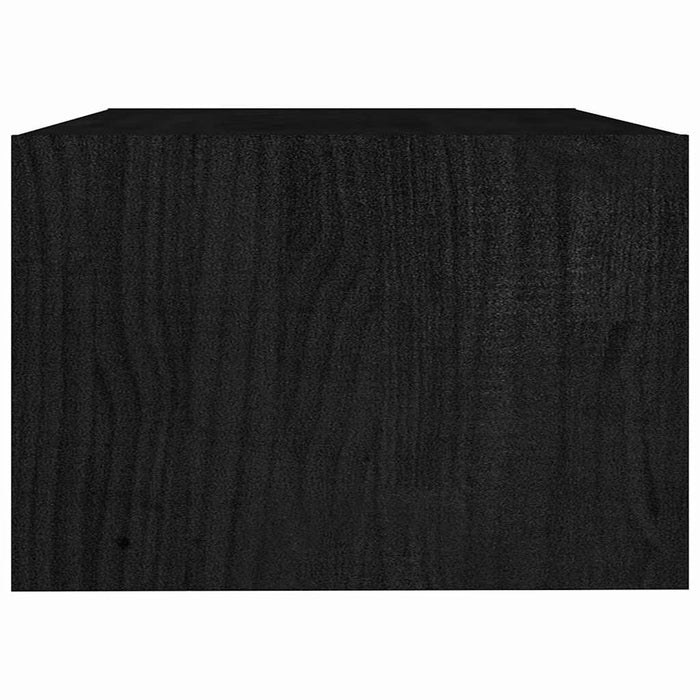 Măsuță de cafea, negru, 75x50x33,5 cm, lemn masiv de pin WALTI