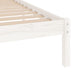 Cadru de pat, alb, 90x200 cm, lemn masiv de pin - WALTI WALTI