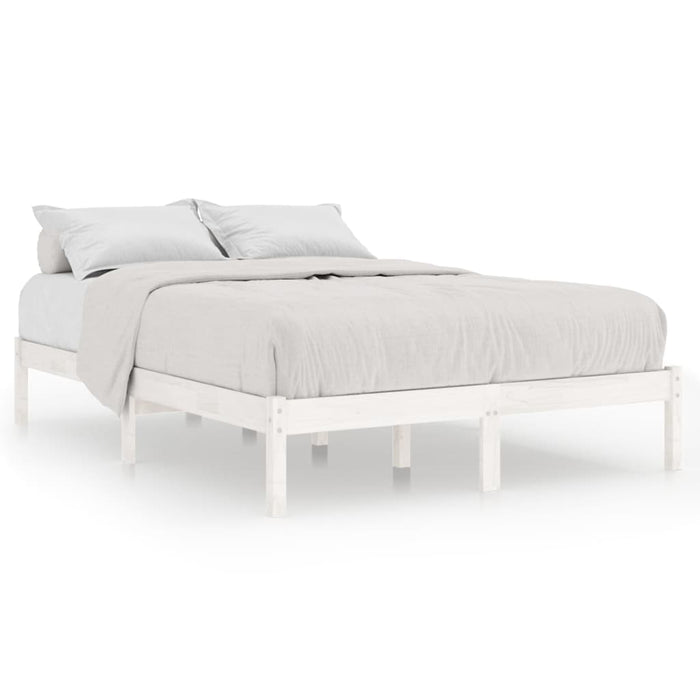 Cadru pat, alb, 140x200 cm, lemn masiv de pin - WALTI WALTI
