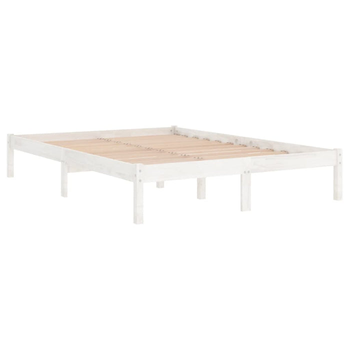 Cadru pat, alb, 140x200 cm, lemn masiv de pin - WALTI WALTI