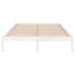 Cadru pat, alb, 140x200 cm, lemn masiv de pin - WALTI WALTI