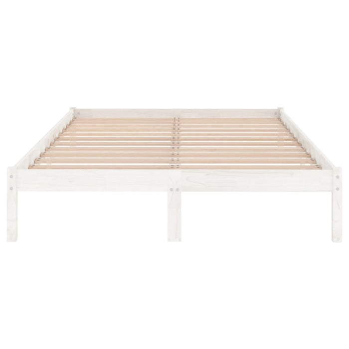 Cadru de pat King Size, alb, 150x200 cm, lemn masiv - WALTI WALTI