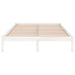 Cadru de pat King Size, alb, 150x200 cm, lemn masiv - WALTI WALTI