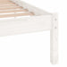 Cadru de pat Super King, alb, 180x200 cm, lemn masiv - WALTI WALTI