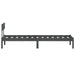 Cadru de pat single, gri, 90x190 cm, lemn masiv de pin - WALTI WALTI