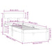 Cadru de pat single, maro miere, 90x190 cm, lemn masiv de pin - WALTI WALTI