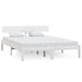 Cadru de pat, alb, 140x190 cm, lemn masiv de pin - WALTI WALTI