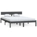 Cadru de pat, gri, 140x190 cm, lemn masiv de pin - WALTI WALTI