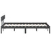 Cadru de pat, gri, 140x190 cm, lemn masiv de pin - WALTI WALTI