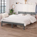 Cadru de pat, gri, 140x190 cm, lemn masiv de pin - WALTI WALTI