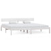 Cadru de pat Super King, alb, 180x200 cm, lemn masiv de pin - WALTI WALTI