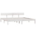 Cadru de pat Super King, alb, 180x200 cm, lemn masiv de pin - WALTI WALTI