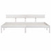 Cadru de pat Super King, alb, 180x200 cm, lemn masiv de pin - WALTI WALTI