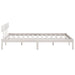 Cadru de pat Super King, alb, 180x200 cm, lemn masiv de pin - WALTI WALTI