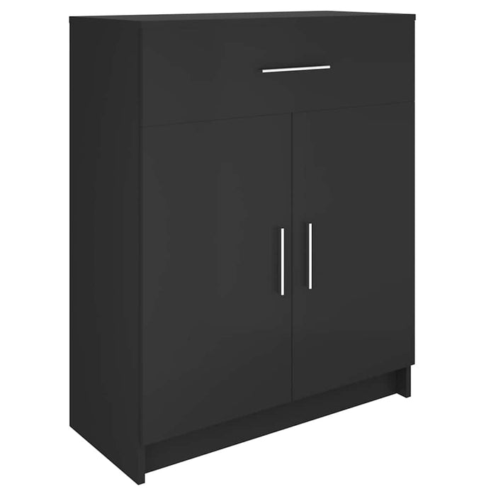 Dulap, negru, 71x35x88 cm, lemn prelucrat WALTI