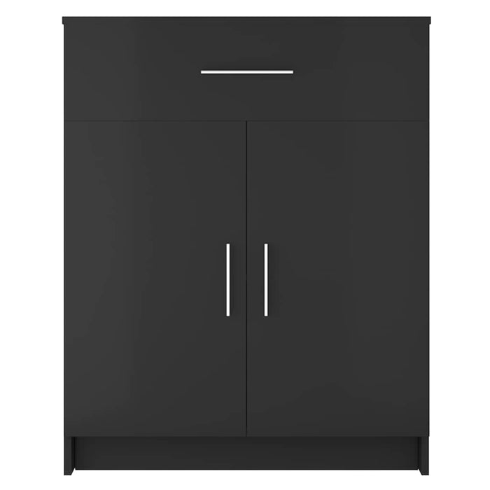 Dulap, negru, 71x35x88 cm, lemn prelucrat WALTI