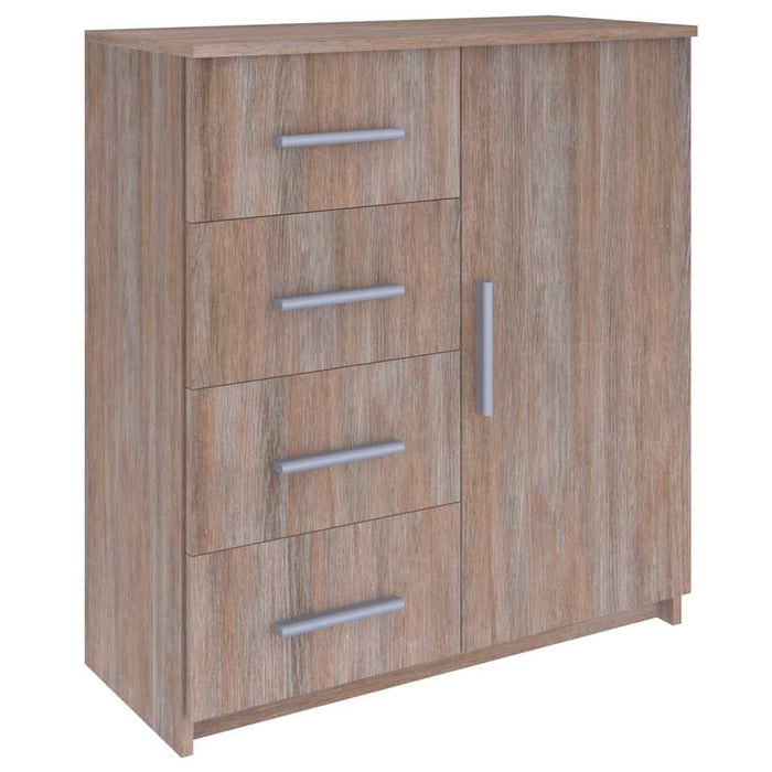 Dulap, stejar sonoma gri, 79x35x88 cm, lemn prelucrat WALTI