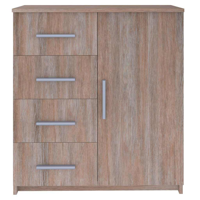 Dulap, stejar sonoma gri, 79x35x88 cm, lemn prelucrat WALTI