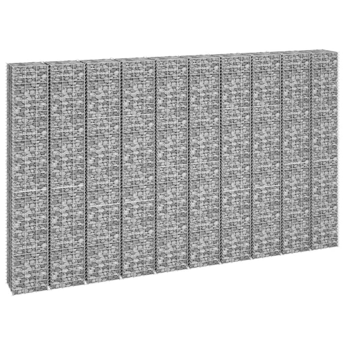 Straturi înălțate gabioane 4 buc. 30x30x50/100/150/200 cm fier - WALTI WALTI