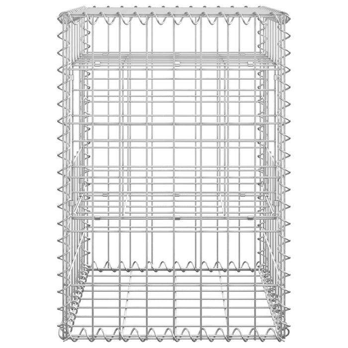 Stâlpi tip coș gabion, 2 buc., 40x40x60 cm, fier - WALTI WALTI