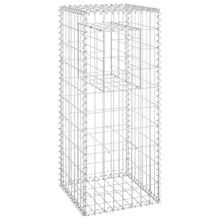 Stâlp tip coș gabion, 40x40x100 cm, fier - WALTI WALTI