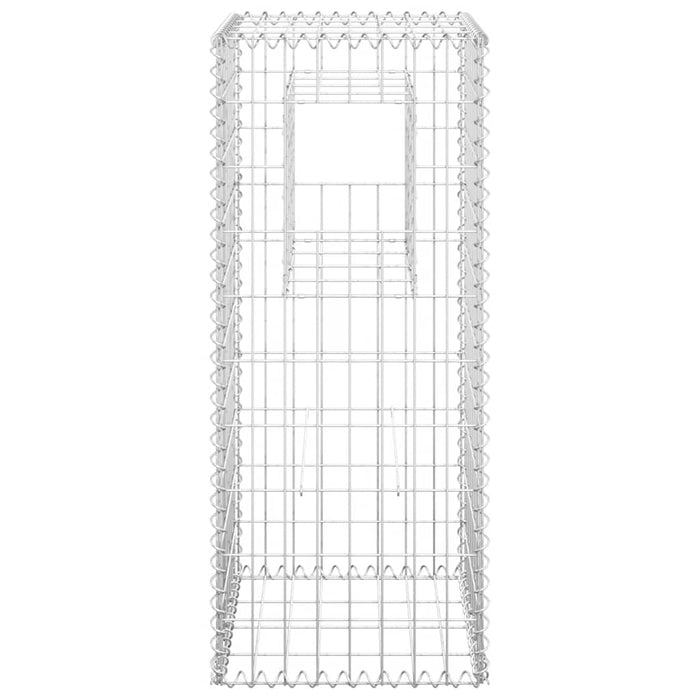 Stâlp tip coș gabion, 40x40x100 cm, fier - WALTI WALTI