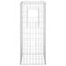 Stâlp tip coș gabion, 40x40x100 cm, fier - WALTI WALTI