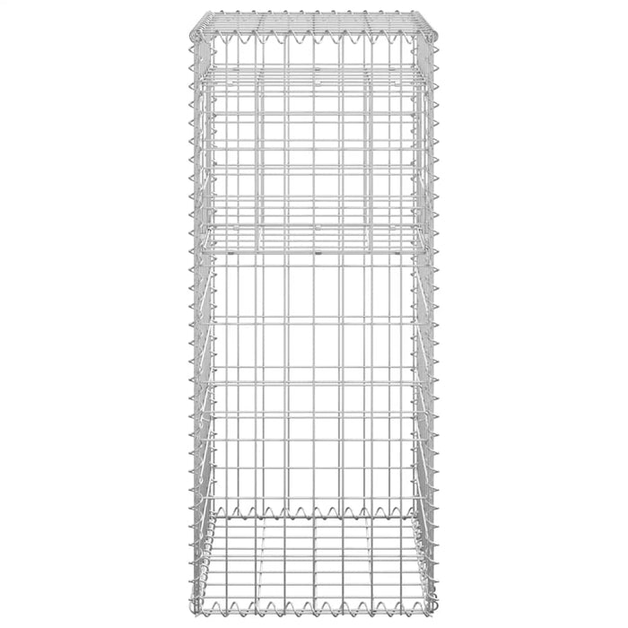 Stâlp tip coș gabion, 40x40x100 cm, fier - WALTI WALTI