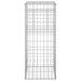 Stâlp tip coș gabion, 40x40x100 cm, fier - WALTI WALTI