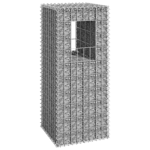 Stâlp tip coș gabion, 40x40x100 cm, fier - WALTI WALTI