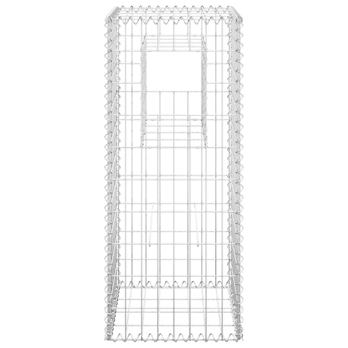Stâlpi tip coș gabion, 2 buc., 40x40x100 cm, fier - WALTI WALTI