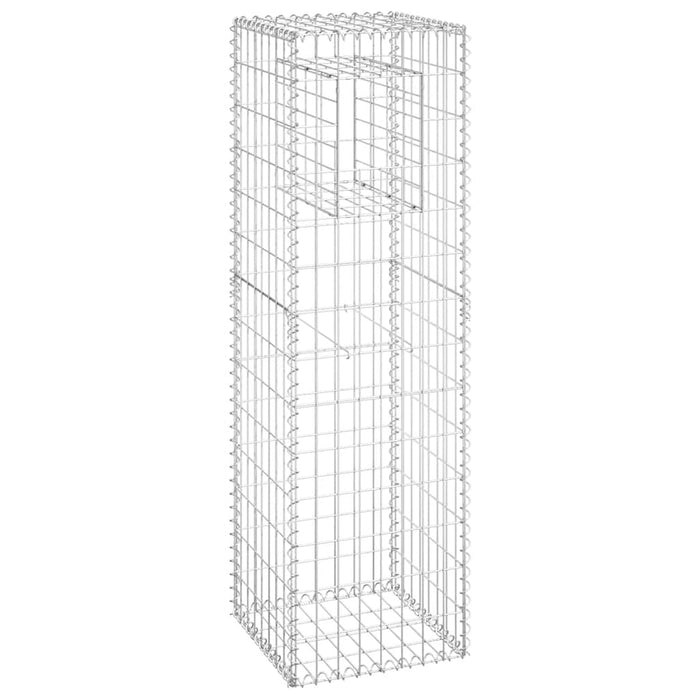 Stâlp tip coș gabion, 40x40x140 cm, fier - WALTI WALTI