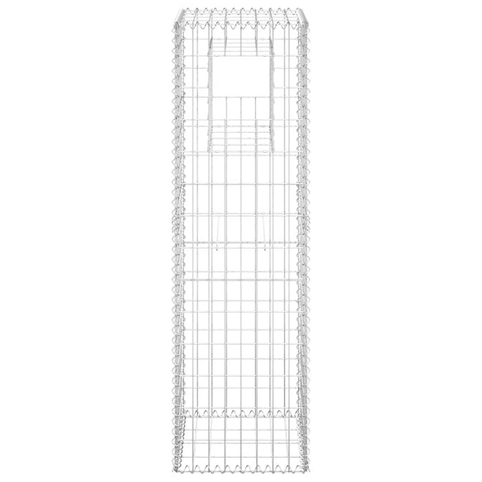Stâlp tip coș gabion, 40x40x140 cm, fier - WALTI WALTI