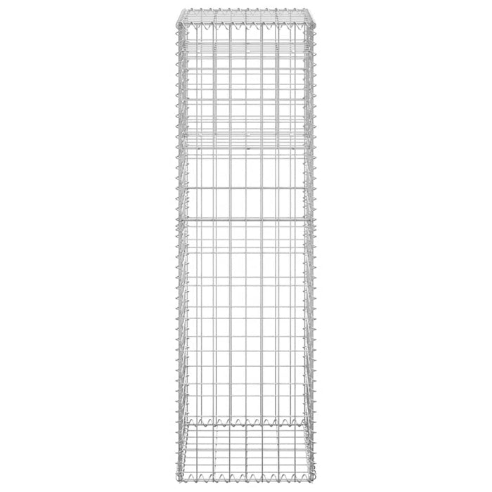 Stâlp tip coș gabion, 40x40x140 cm, fier - WALTI WALTI