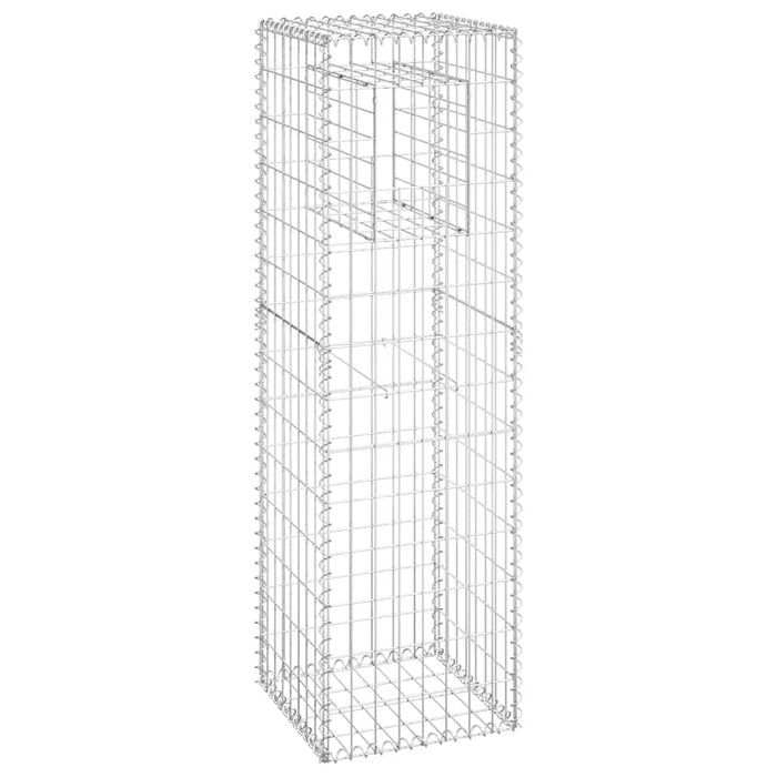 Stâlpi tip coș gabion, 2 buc., 40x40x140 cm, fier - WALTI WALTI