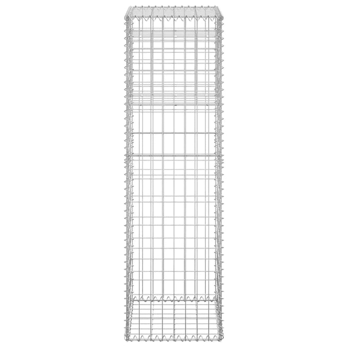 Stâlpi tip coș gabion, 2 buc., 40x40x140 cm, fier - WALTI WALTI