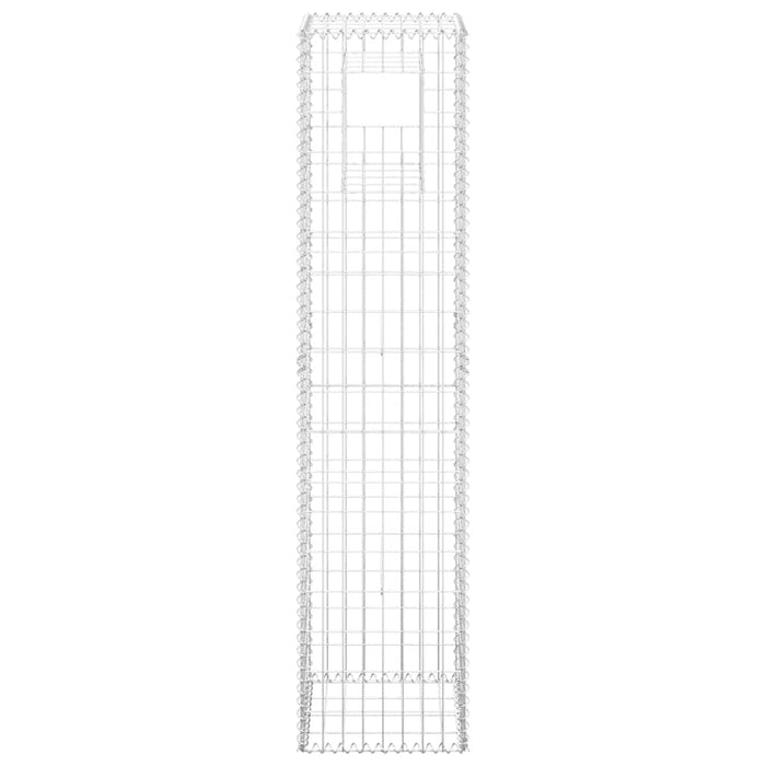 Stâlpi tip coș gabion, 2 buc., 40x40x180 cm, fier - WALTI WALTI