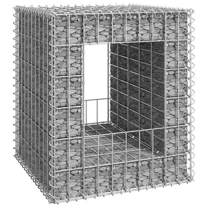 Stâlp coș gabion, 50x50x60 cm, fier - WALTI WALTI