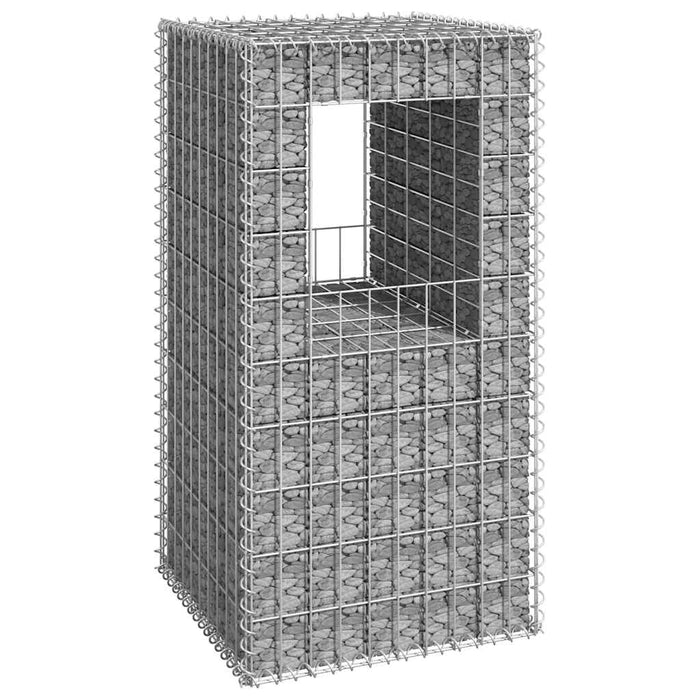 Stâlp coș gabion, 50x50x100 cm, fier - WALTI WALTI