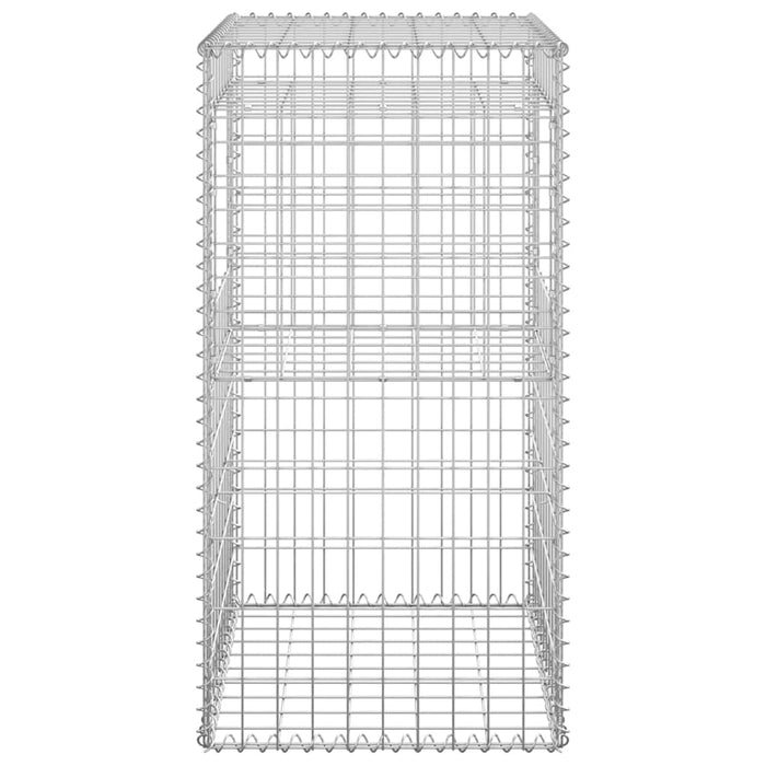 Stâlpi tip coș gabion, 2 buc., 50x50x100 cm, fier - WALTI WALTI