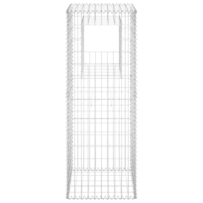 Stâlp coș gabion, 50x50x140 cm, fier - WALTI WALTI