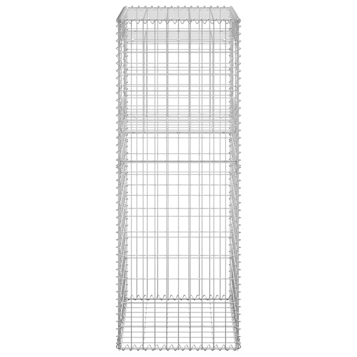 Stâlp coș gabion, 50x50x140 cm, fier - WALTI WALTI