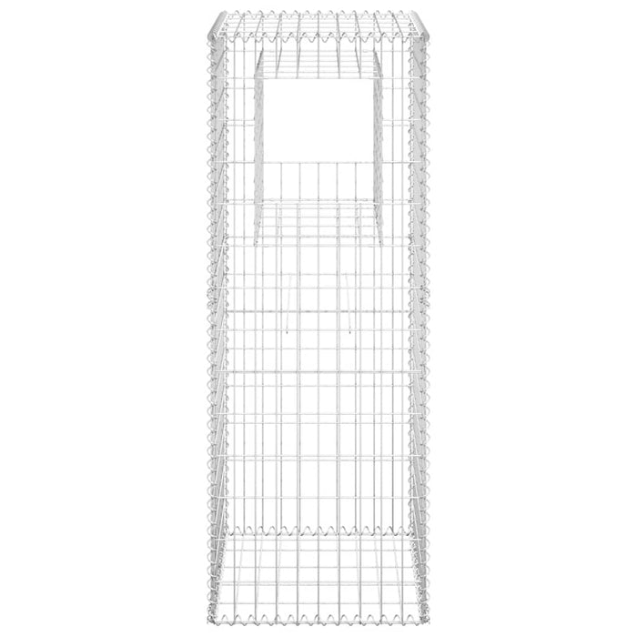 Stâlpi coș gabion, 2 buc., 50x50x140 cm, fier - WALTI WALTI