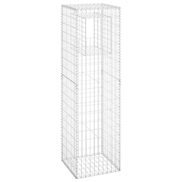 Stâlp coș gabion, 50x50x180 cm, fier - WALTI WALTI