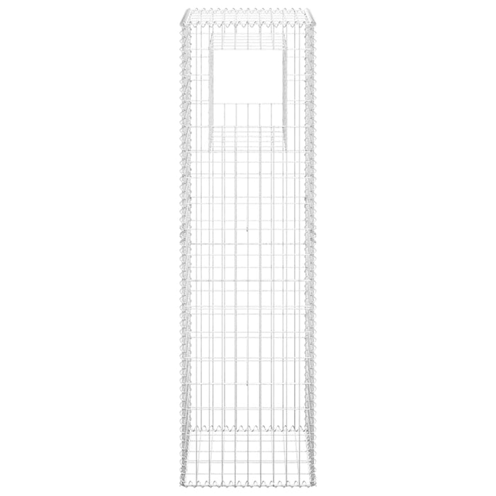 Stâlp coș gabion, 50x50x180 cm, fier - WALTI WALTI
