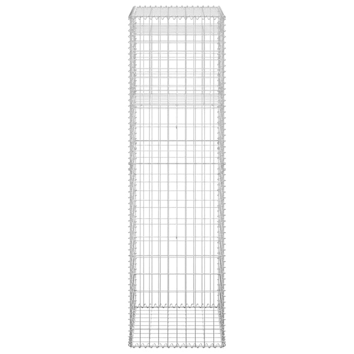 Stâlp coș gabion, 50x50x180 cm, fier - WALTI WALTI